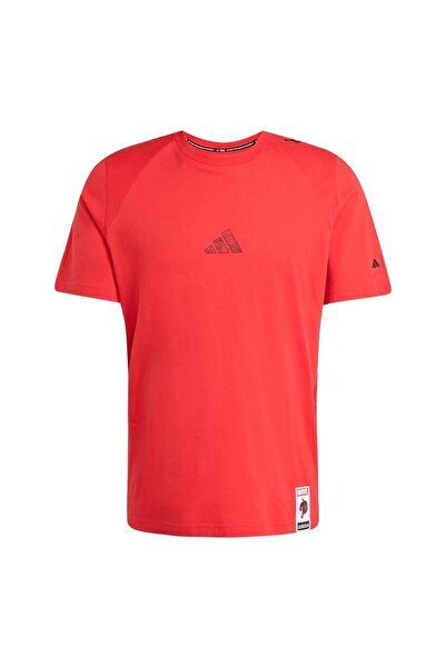 adidas Men's Red T-Shirt m T-S Jl7962
