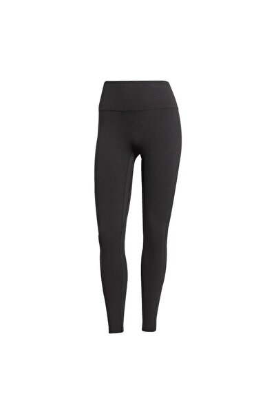 adidas Women's Black Leggings All Me Rib L Jm9330