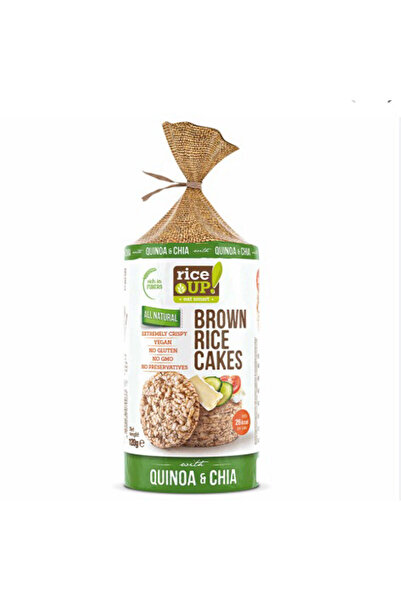 Rice Up كعكات أرز الحبوب الكاملة مع بذور الشيا والكينوا 120 غرام × 12 قطعة