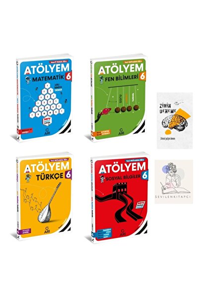 Arı Yayıncılık 6.SINIF TÜM DERSLER ATÖLYEM SORU BANKASI+ZİHİNDENEME-KD41