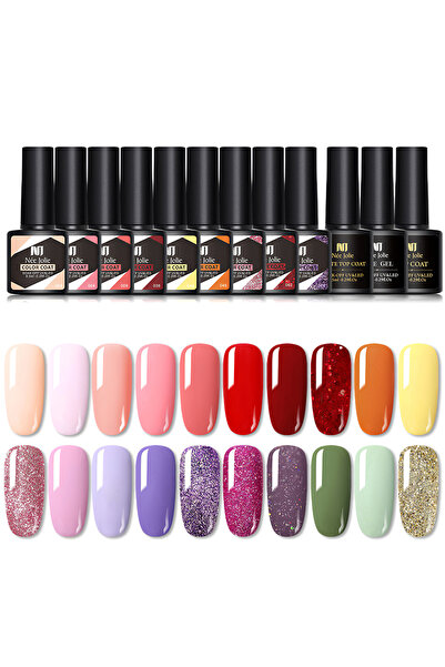 nee jolıe مجموعة طلاء أظافر جل مكونة من 23 قطعة، مجموعة طلاء أظافر جل مع قاعد...