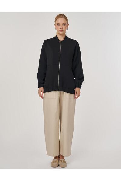 Kayra College Collar Jacket Black