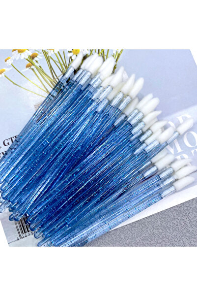 Choice3 50 قطعة من فرشاة الشفاه الكريستالية الزرقاء للبيع بالجملة 50/1000 قطعة من إكسسوارات النساء وأحمر الشفاه وعصا اللمعان