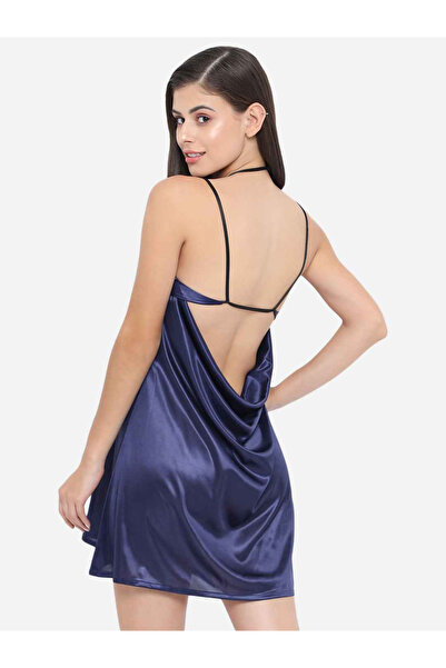 KLAMOTTEN By Styli بيبي دول ساتان سادة برقبة على شكل حرف V وحمالات