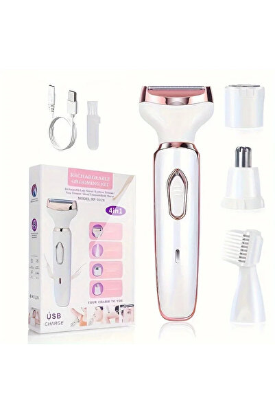 Choice WHite 4 in1 4 In 1 Electric Lady Shaver Body Hair Removal Epilator Pai...