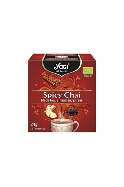 Yogi Tea Ceai bio cu Mirodenii, ceai negru, scortisoara, ghimbir, 12 plicuri 24g