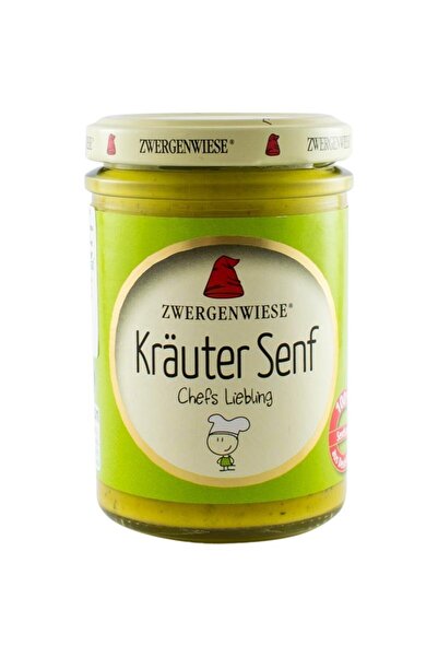 Zwergenwiese Mustar bio cu verdeturi de Provence, 160ml