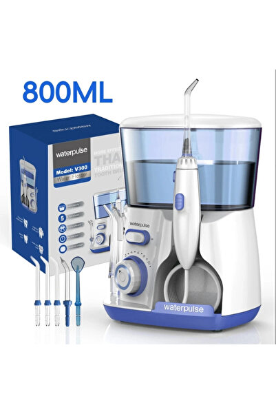 choice2 جهاز تنظيف الأسنان بالماء US Blue Waterpulse V300G، 5 رؤوس، جهاز تنظي...