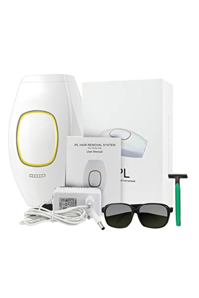 Choice جهاز إزالة الشعر بالليزر الكهربائي للجسم والبكيني من الاتحاد الأوروبي باللون الأبيض IPL، جهاز إزالة الشعر الدائم بالليزر، نبضات، جهاز إزالة الشعر بالليزر