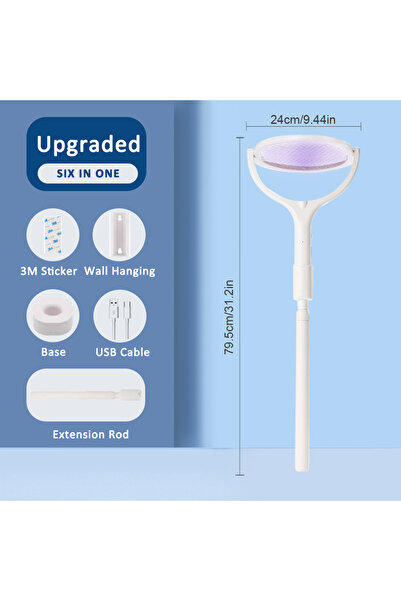 Choice جهاز طارد البعوض الكهربائي 6 في 1 بقوة 3500 فولت، قابل للقلب وتعديل ال...