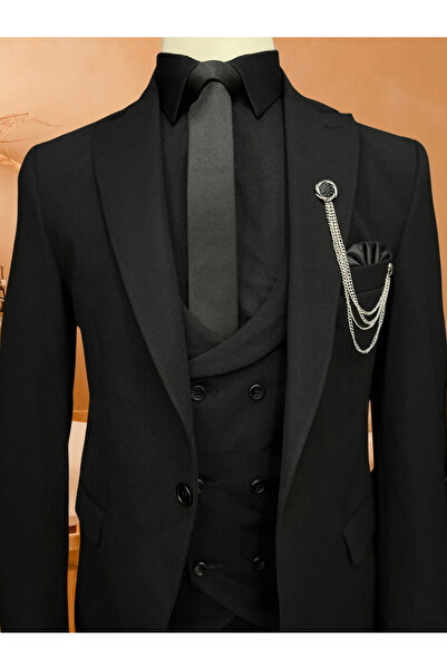 ABBA Slim Fit Takım Elbise Yelekli
