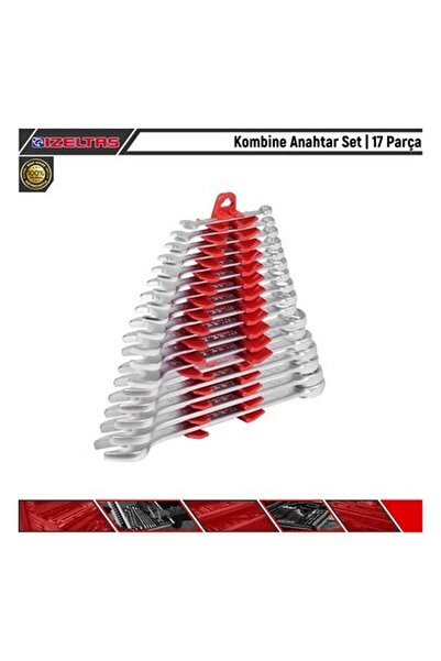 İzeltaş Kombine Anahtar Set | 17 Parça