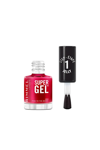RIMMEL LONDON Lac de unghii cu efect de gel, SUPER GEL, 14 pink to the berry, 12 ml