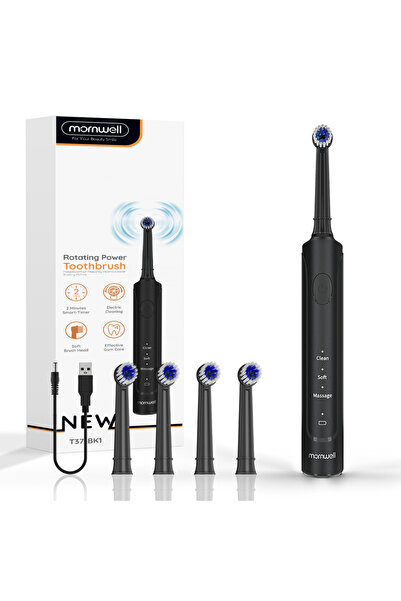 Choice1 T37 Black Electric Toothbrush for Adults Rechargeable T37 Sonic Toothbrush with 3 Modes IPX7 Waterpr