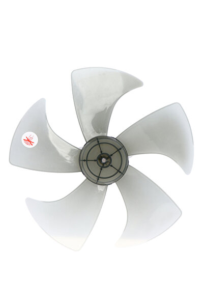 HUXUAN ONE SIZE 1pc 14 Inch Plastic 5 Leaves Fan Blade with Nut Cover Fan Blades For Pedestal Fan