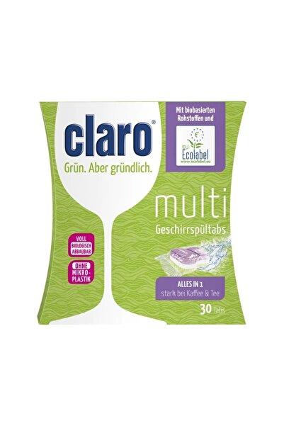 claro Tablete ecologice 3 in 1 pentru masina de spalat vase, 30 tablete, 600g
