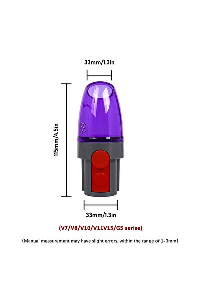 Choice محول رأس شفط المكنسة الكهربائية V7 V8 V10 V11 V15 لـ Dyson V8 V10 V11 ...