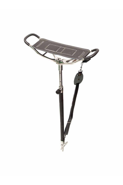 Eurohunt Portable foldable chair with single leg, adjustable height
