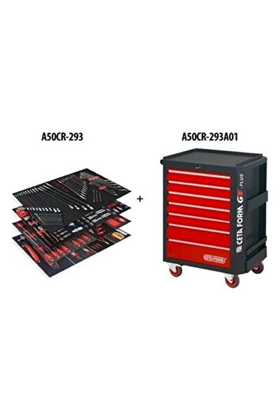 CETA FORM 293 Parça Takım Arabası A50CR-293A01-07 Dolu Takım Arabası