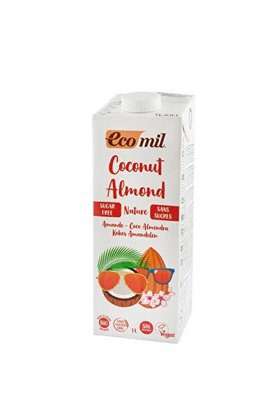 Ecomil Bautura vegetala de cocos cu migdale, fara zahar, bio, 1000ml