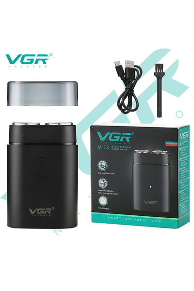 Choice ماكينة حلاقة رجالية USB VGR V-341 ماكينة حلاقة منزلية صغيرة مريحة مزود...