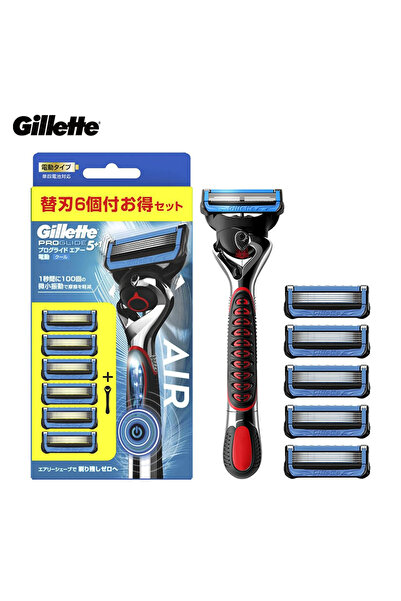 Choice 1 مقبض 6 شفرات جيليت موس الحلاقة فيوجن 5 بروجلايد إير باور مايكرو فيبريشن عالية الكفاءة