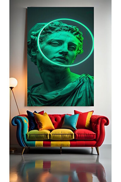 özkacar Sculptură în tonuri de neon V12 Acasă Perete Salon Salon de înfrumuse...