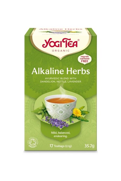 Yogi Tea Ceai bio din plante alcaline, 17 pliculete x 2.1g, (35.7g)