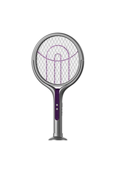 Choice Short Type Rotating Head Bug Zapper Racket Rechargeable Fly Zapper 2 in 1 Fly Killer and Mosquito Tr