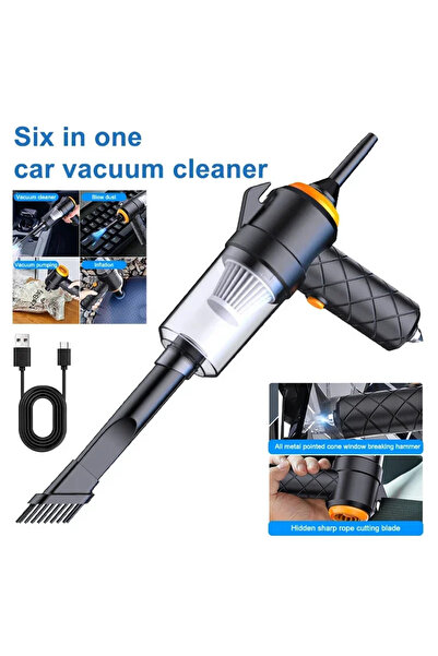 Choice مكنسة كهربائية للسيارة بقوة 6000 باسكال، شحن صغير عالي الطاقة، نفخ وشف...