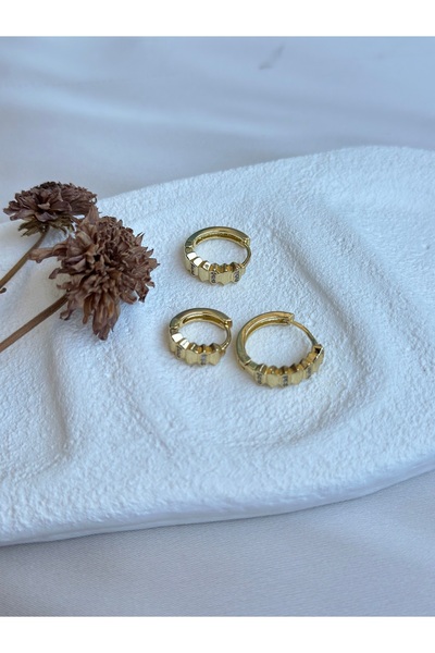 14 K VİP 3Lü küpe