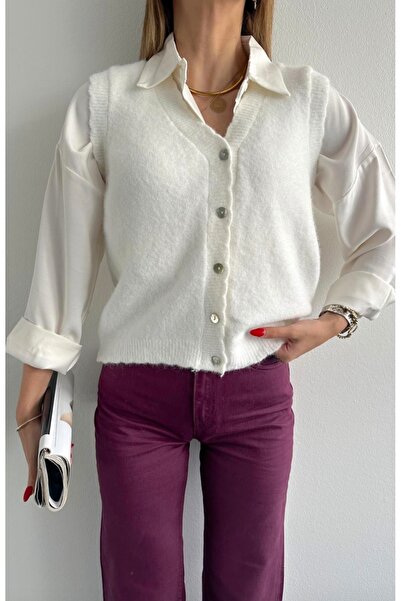 fujya Buttoned Sophie Knitwear Vest