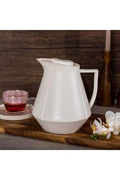 Dallaty Plastic vacuum flask white 1L