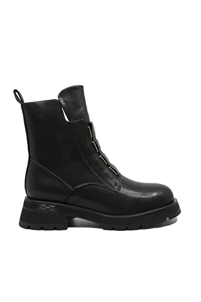 FEELİNG Women's High Boots Feeling, Black, Made from Leather