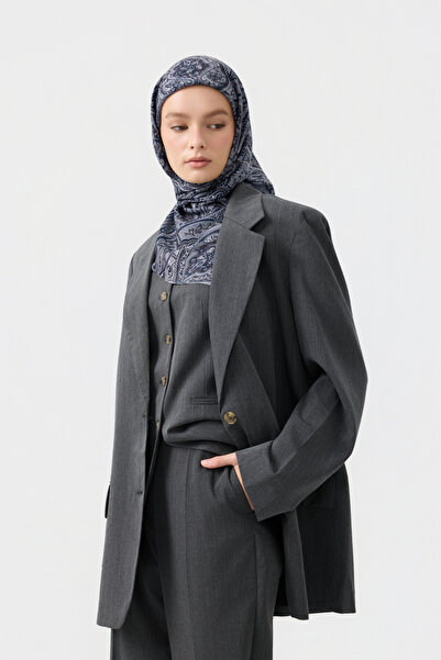 Qef Cotton Scarf Magic Navy Blue