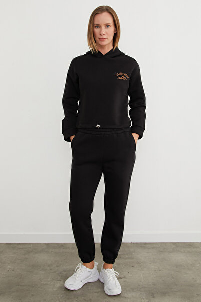 Fulla Moda 3 Thread California Embroidered Hooded Jogger Set