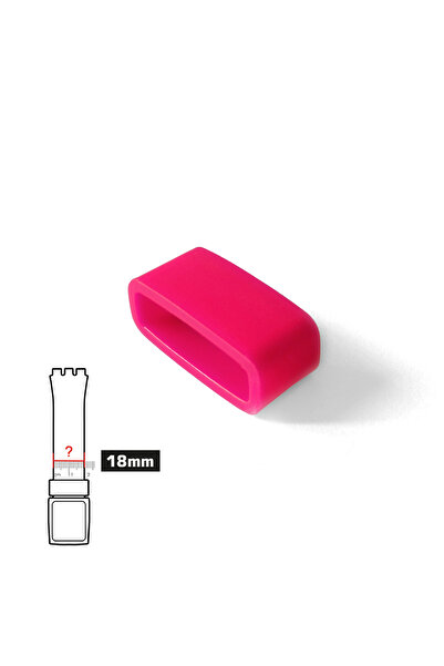 Saatse 18mm Watch Plastic Silicone Cord Holder Strap Bridge Ring Strap