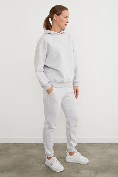 Fulla Moda 3 Thread Basic Hooded Jogger Tracksuit Set