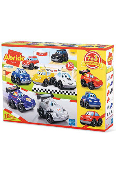 BBURAGO Set 10 masinute Abrick cu caroserii interschimbabile