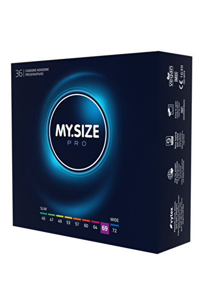 MY.SIZE Set - Premium My Size PRO Condoms, Thin and Durable, Size 69 mm, 36 pcs + Dietary Supplement Mirinda