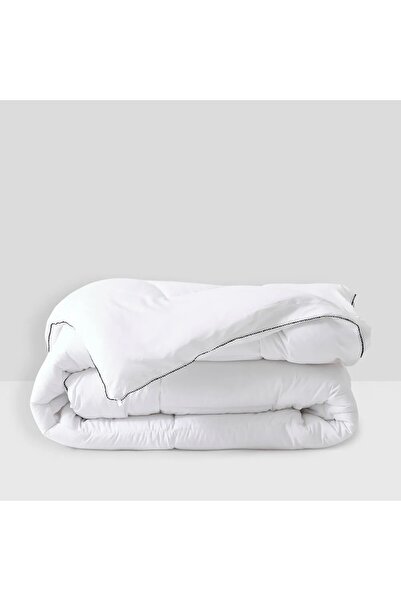 LA' PRECIOUS King-Sized Microfiber Duvet with Graphene Filling, White & Black, 250 GSM - 230x220cm