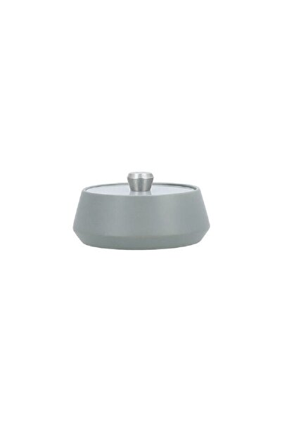 Dallaty grey porcelain date bowl with lid 15.5*15.5*10 cm