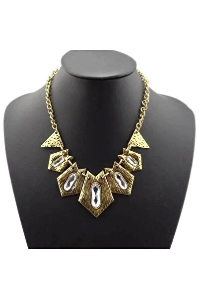 Pursehuit Χρυσό κολιέ, με πέτρες, Levina C13