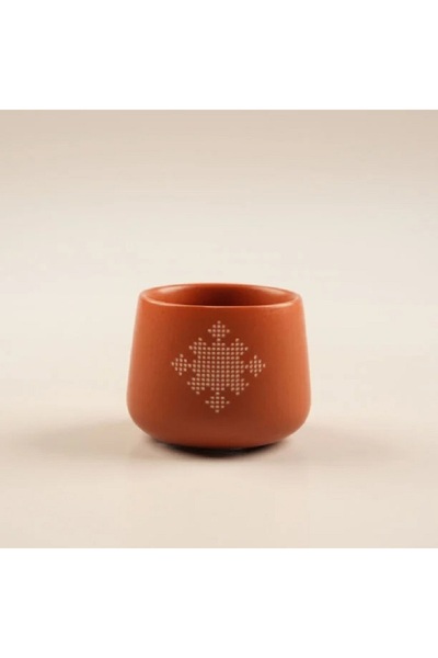 Dallaty Porcelain 6Pcs Coffee Set Naseej Collection, Brown