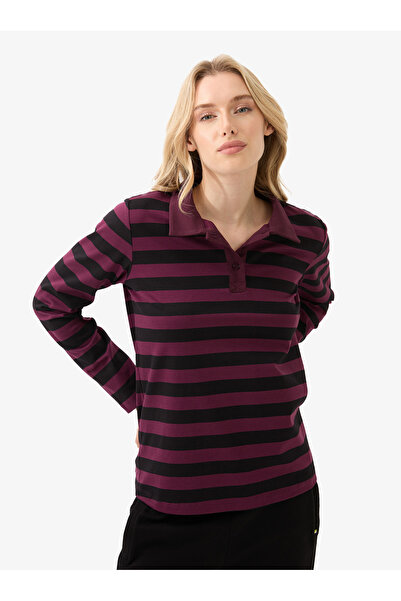 Blackspade Women's Polo Neck T-Shirt 60583 - Black