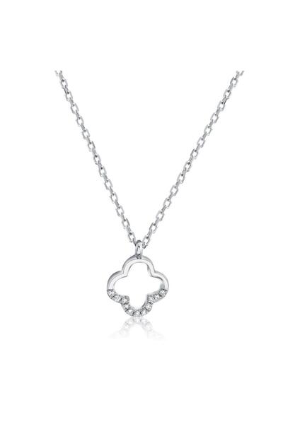 Pursehuit Colier culoare argintie 925, placat cu rodiu, cu pietre de zirconiu...