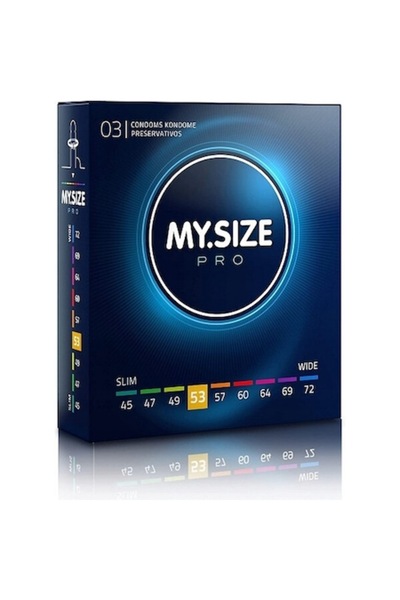 MY.SIZE MY SIZE PRO latex condoms 53 mm - 3 pcs