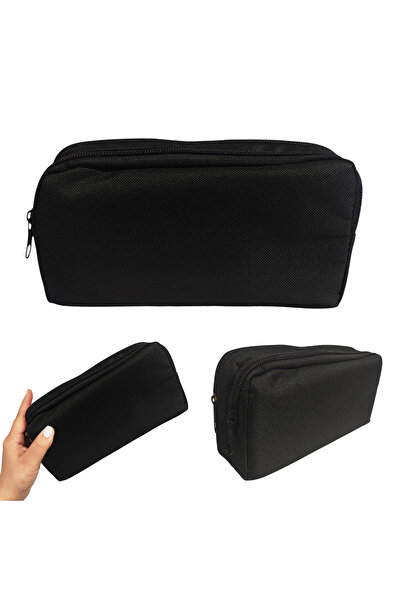 Limmy حافظة أقلام سوداء (قسمان) حامل أقلام مزدوج