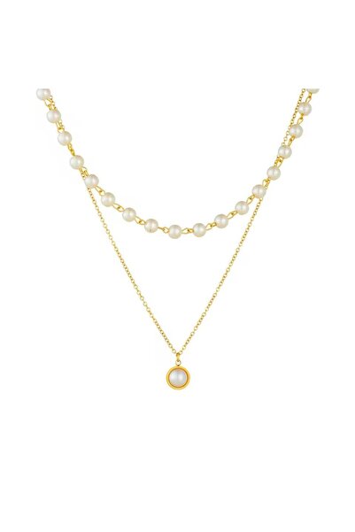 Pursehuit Χρυσό κολιέ, κατασκευασμένο από ανοξείδωτο ατσάλι, φυσητό με χρυσό ...