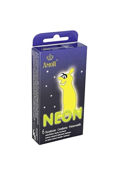 AMOR Prezervative fosforescente NEON 6 buc.